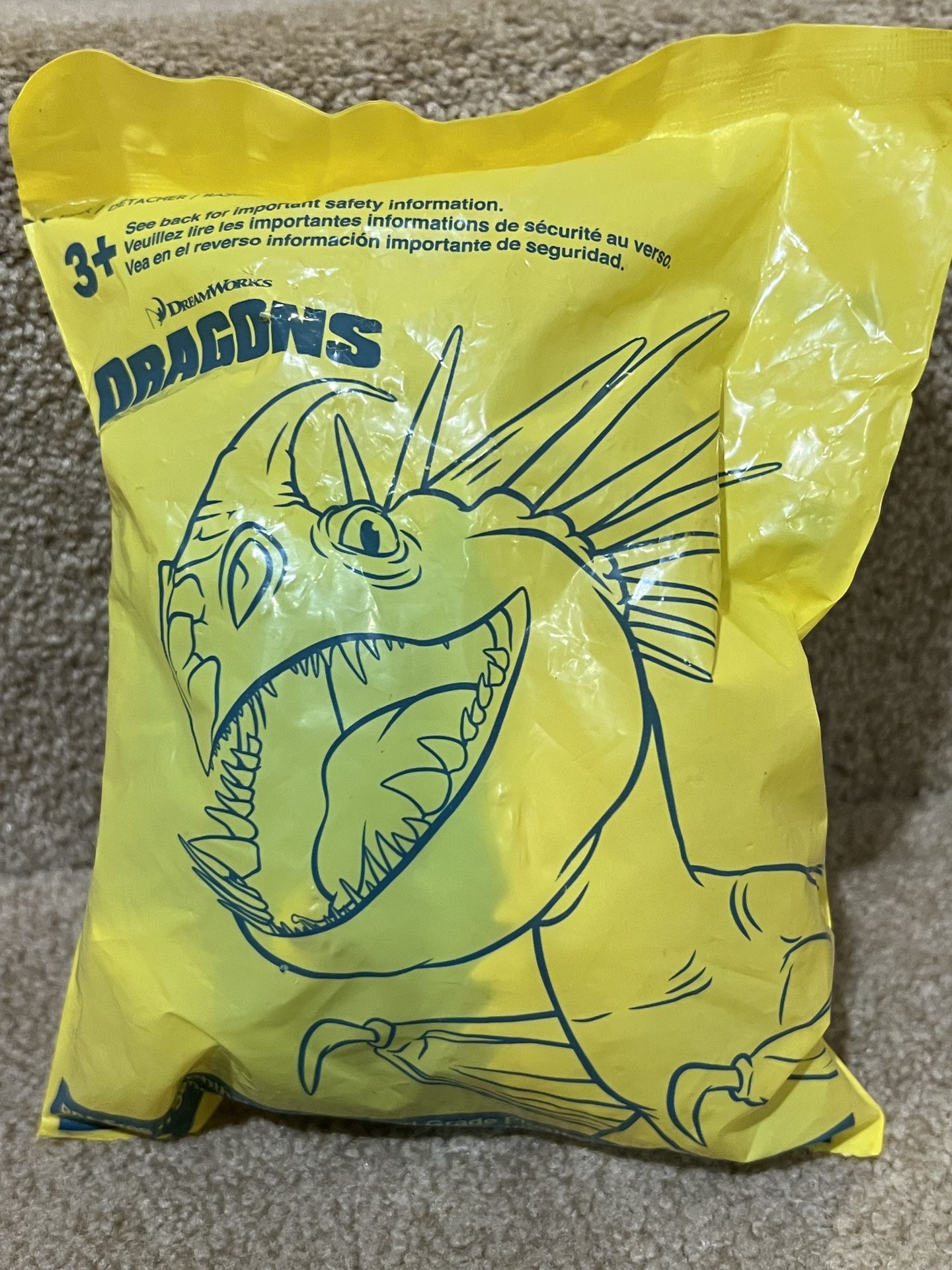 Dreamworks How to Train Your Dragon Blue Container Stormfly Wendy’s Toy 2014