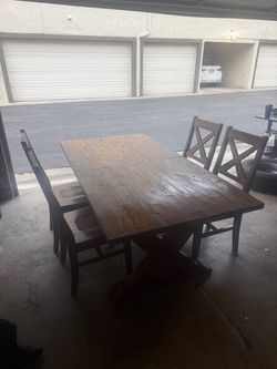 Farm house table and chairs