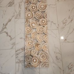 Carved Wood Wall Decor Gold Accent 