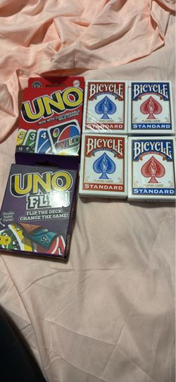 UNO, UNO Flip & Bicycle Playing Cards Bundle