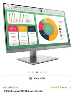 2 HP E223 monitors