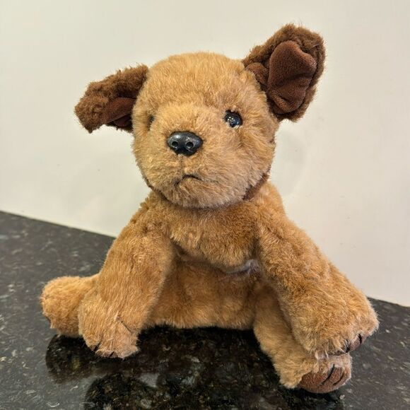 Ty Beanie Buddies Chips Brown Puppy Dog Plush 10" 1996 EUC