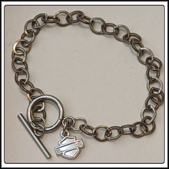 New Harley Davidson Motorcycles Bar And Shield Charm Bracelet 