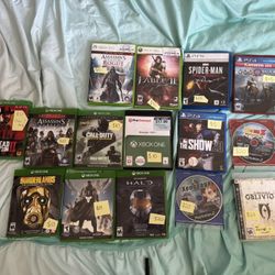 Xbox One, Xbox 360, PS5, PS4, PS3, PS2 Games