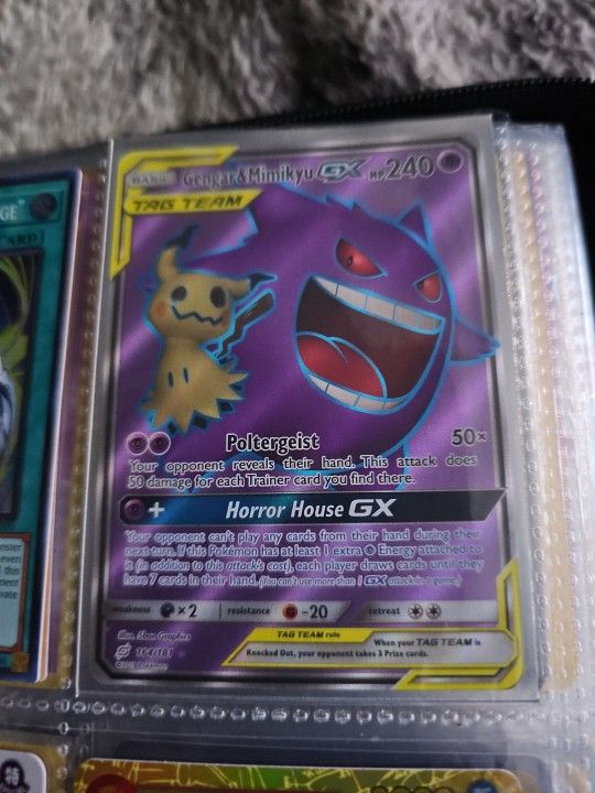 Pokemon Tcg Gangar And Mimikyu GX Tag Team Sun And Moon