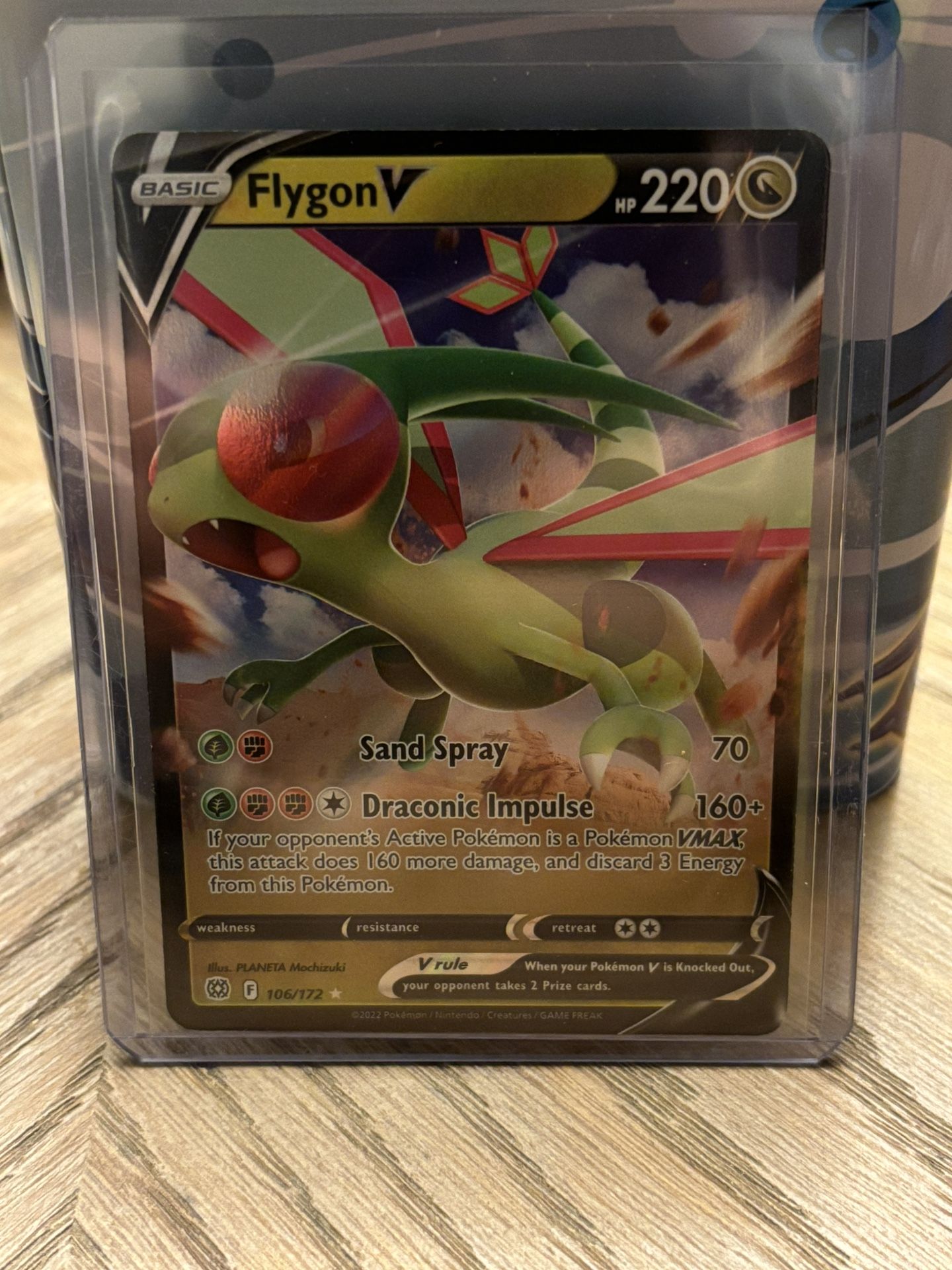 Flygon V 106/172 Brilliant Stars Full Art Ultra Rare 2022 Pokemon TCG
