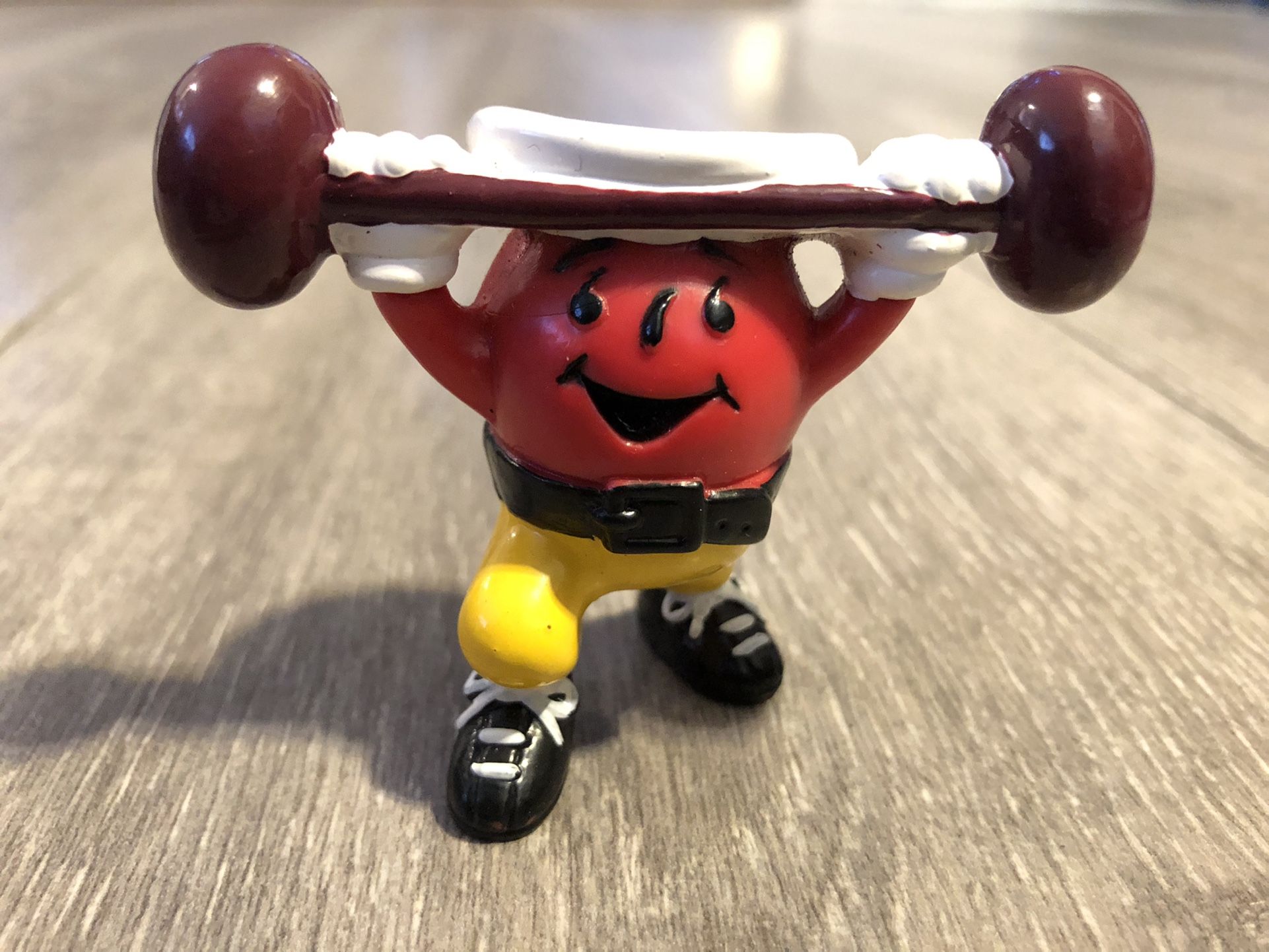 Vintage 90s Promotional Kool-Aid Figure Weight Lifter BODY BUILDER Strong Man $10