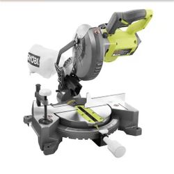 USED** RYOBI ONE+ 18V 7-1/4" Cordless Miter Saw - Compact & Portable (Tool Only)