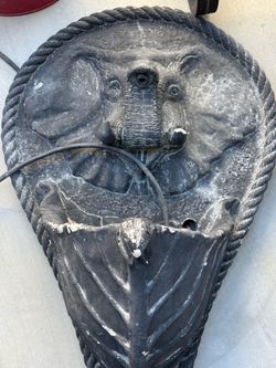 Elephant wall mount fountain