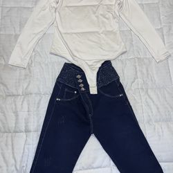 Pantalones Colombianos. Blue Jeans.