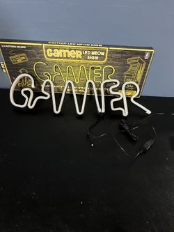 Led Lighted Gamer Sign 