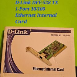 D-Link DFE-528 TX 1-Port 10/100 Ethernet Internal Card-$10.00