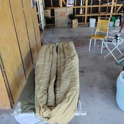 Military Cot And Sleeping Bag