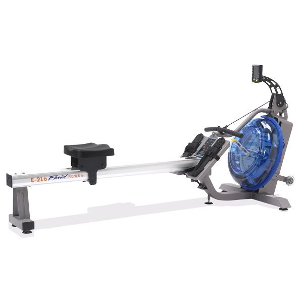 FIRST DEGREE E216 ATLANTIC FLUID ROWER KEY FEATURES: 16 level patented Variable Fluid Resistance, to suit ANY fitness level. Multi Level Computer com