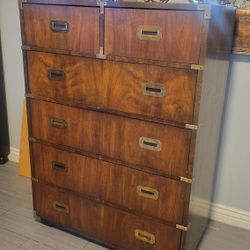 BEAUTIFUL SOLID WOOD MID CENTURY TALL DRESSER 