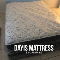 King Size Mattress Colchón And Box Spring ✨