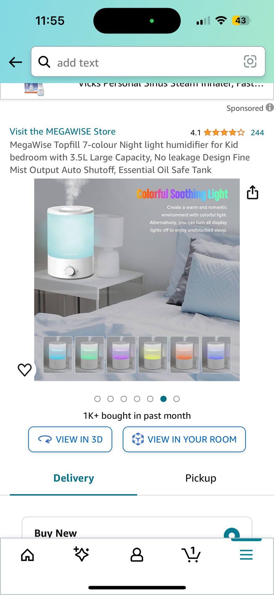 Air Humidifier- Mega wise Brand