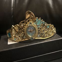 Disney Store - Jasmine Tiara Metal Jeweled Gold Tone Crown