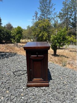 Charging side table with plug in and usb