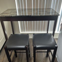 Brown 3-Piece Bar Table