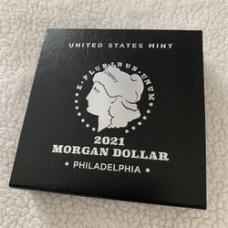 2021 Morgan Silver Dollar Philadelphia w/ COA BU