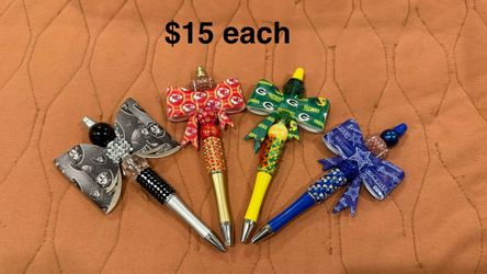 NFL Team Beaded Bow Decorative Pens