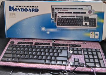 Pink Rhinestone sparkle KEYBOARD