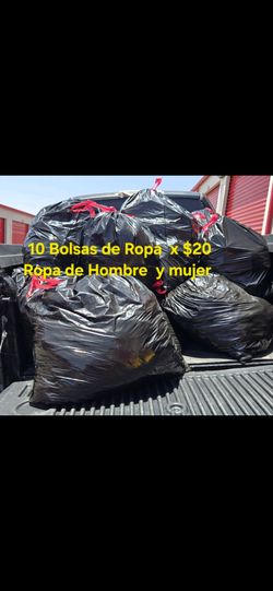10 bolsas de ropa mixta Hombre y mujer
