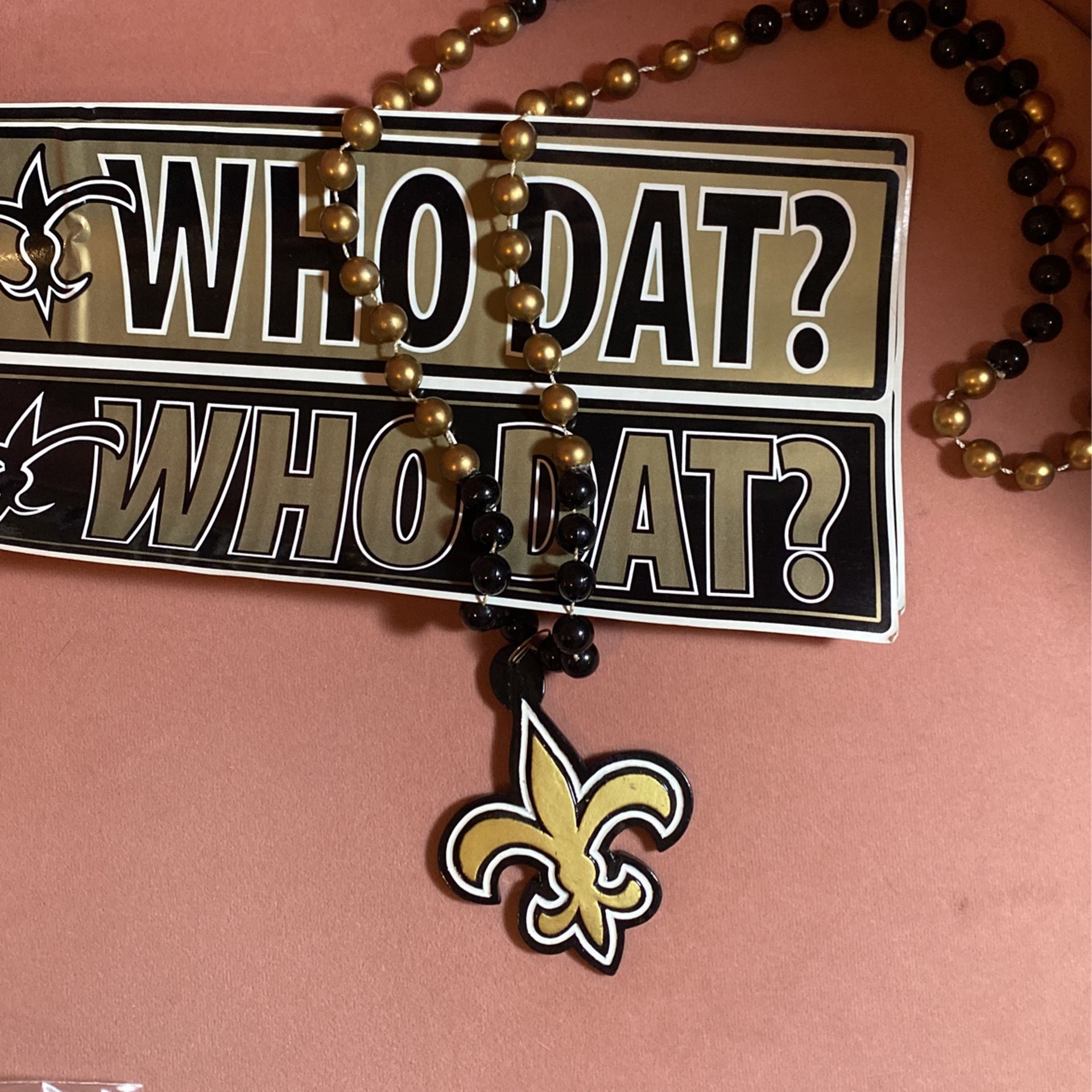 New Orleans Saints Stickers And Beads 