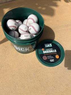 Baseballs. Leather 24