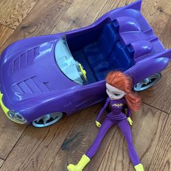 Bat Girl Doll And Car