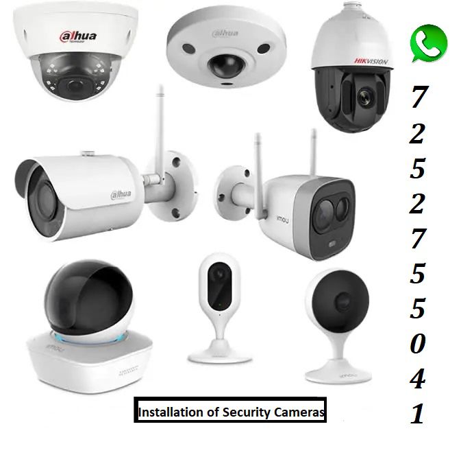 Installation of security cameras, computers and networks.