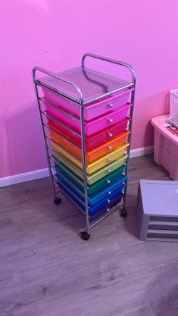 Rolling storage cart