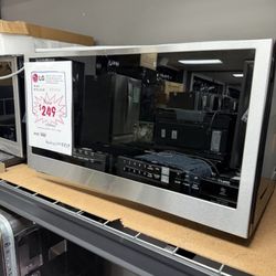 Smart 30 in. W 2 cu. ft. Over the Range Microwave with EasyClean 1,050-Watt in Print-Proof Stainless Steel