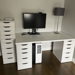 IKEA Alex Desk And Drawer Unit