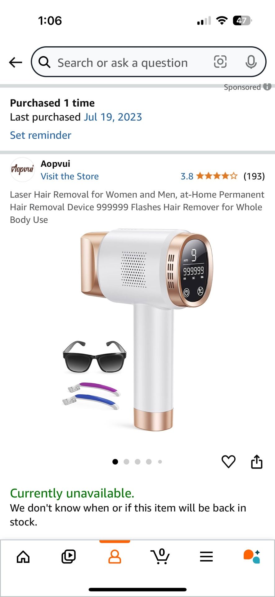 Laser Hair Removal Device