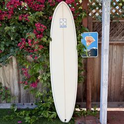 7’2 Blue Midlength Surfboard Egg Surf Board Fun Board (not long board Channel Islands ci mid lost party crasher Pyzel mid strength JS FireWire Stewart
