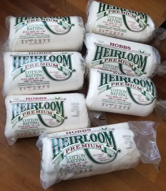 Hobbs Heirloom Premium Cotton Batting 81x96 Full 30 Each