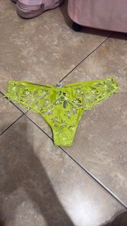 Victoria’s Secret yellow-green thong