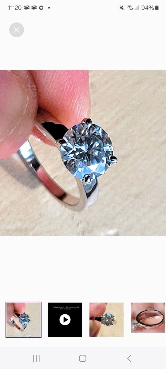 1ctw Natural Diamond Ring Size 7