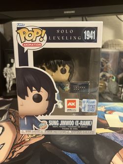 Anime Expo 2025 Convention Exclusive Funko Pop Solo Leveling Sung Jinwoo (E-Rank for sale