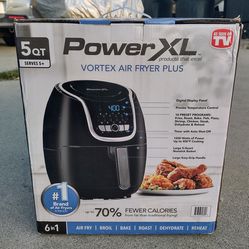 PowerXL 5-Quart 6 in 1 Programmable Vortex Air Fryer Plus