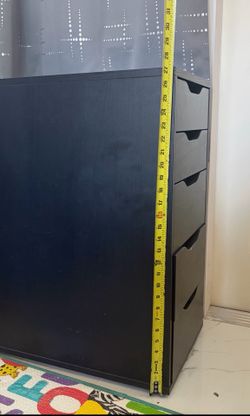 Black 5-Drawer Storage Unit / Desk Drawers