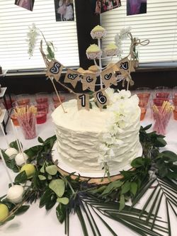 Sweet 16 cake sign
