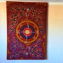 Aboriginal Dot Art Painting on Canvas