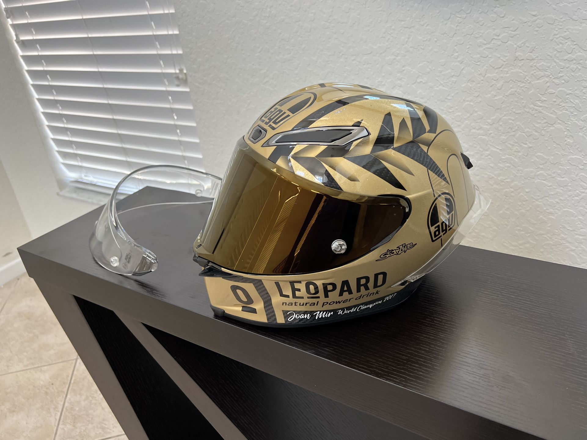 agv pista gp r leopard Limited Edition Mir World Champion 2017 A perfect synthesis of protection Helm Agv Pista Gp Rr