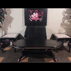 Coffee Table Set With Picture 