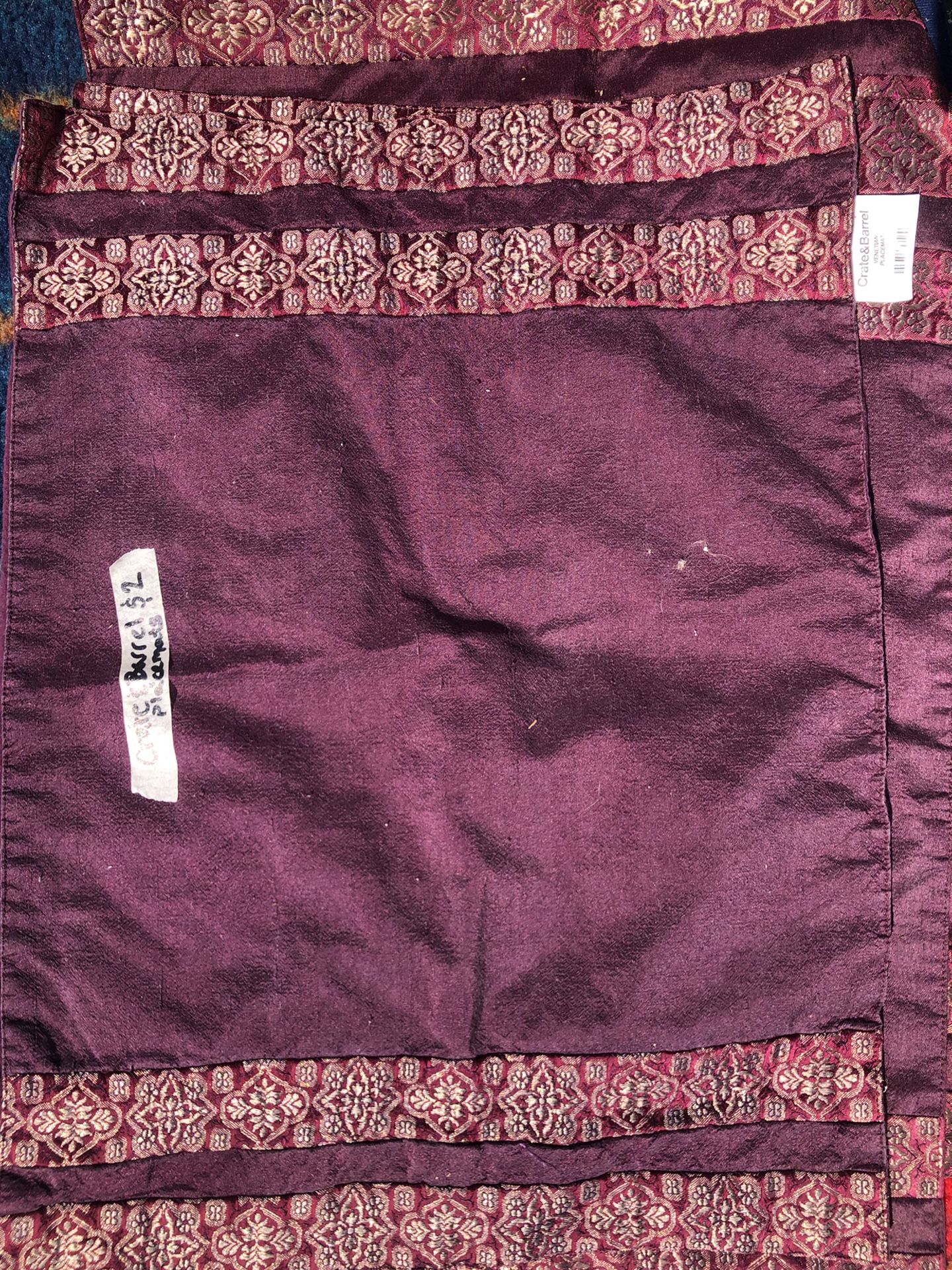 Crate and Barrel placemats