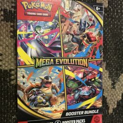 POKEMON—MEGA EVOLUTION BOOSTER BUNDLE, FACTORY SEALED; NO DINGS, DENTS, RIPS, OR TEARS