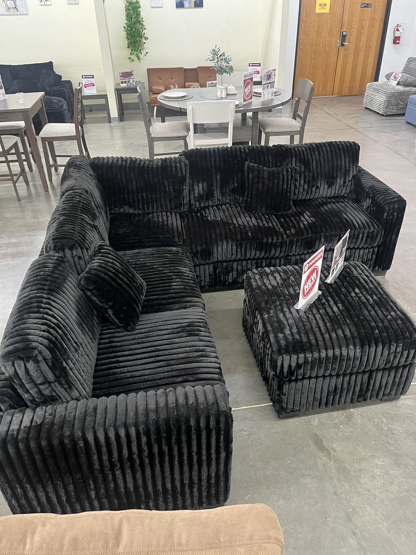 New Black Sofa 